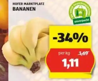 Hofer BANANEN Angebot