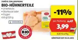 Hofer BIO-HÜHNERTEILE Angebot