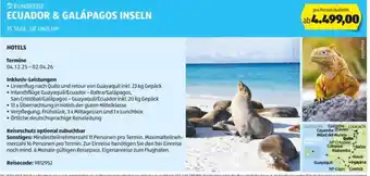 Hofer ECUADOR & GALÁPAGOS INSELN Angebot
