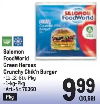 Metro Green Heroes Crunchy Chik'n Burger Angebot