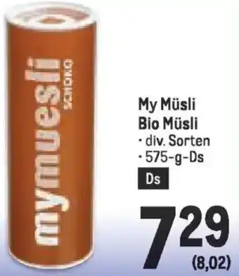 Metro My Müsli Bio Müsli Angebot