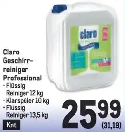 Metro Claro Geschirr- reiniger Professional Angebot