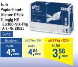 Metro Papierhand- tücher Z Falz 2-lagig H2 Angebot