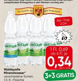 Spar Mineralwasser versch. Sorten SPAR Angebot