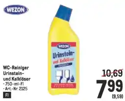 Metro WC-Reiniger Urinstein- und Kalklöser Angebot