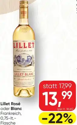 SPAR Gourmet Lillet Rosé oder Blanc Angebot