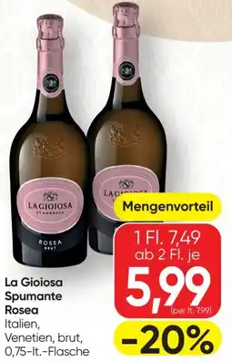 SPAR Gourmet La Gioiosa Spumante Rosea Angebot