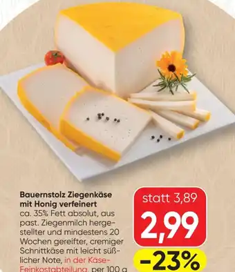 SPAR Gourmet Bauernstolz Ziegenkäse mit Honig verfeinert Angebot