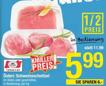 Maximarkt Österr. Schweinsschnitzel Angebot