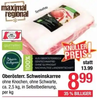 Maximarkt Oberösterr. Schweinskarree Angebot