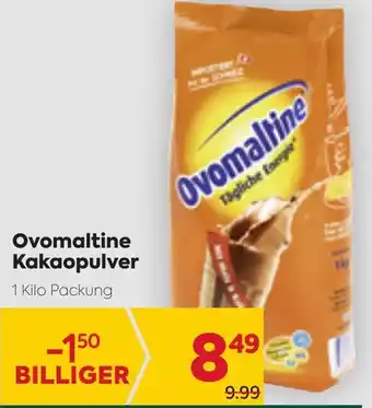 Billa Ovomaltine Kakaopulver 1Kilo Angebot