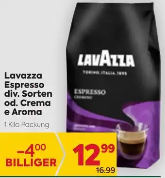 Billa Lavazza Espresso Angebot