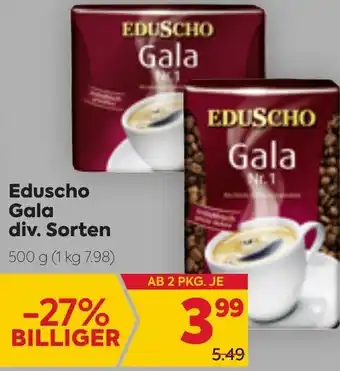 Billa Eduscho Gala 500 g Angebot