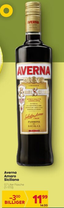 Billa Averna Amaro Siciliano Angebot