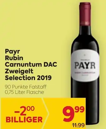 Billa Payr Rubin Carnuntum Dac Zweigelt Selection 2019 Angebot
