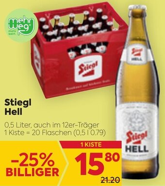 Billa Stiegl Hell 0,5 Liter Angebot