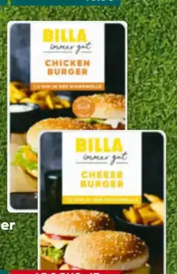 Billa Billa immer gut Cheese Burger Angebot