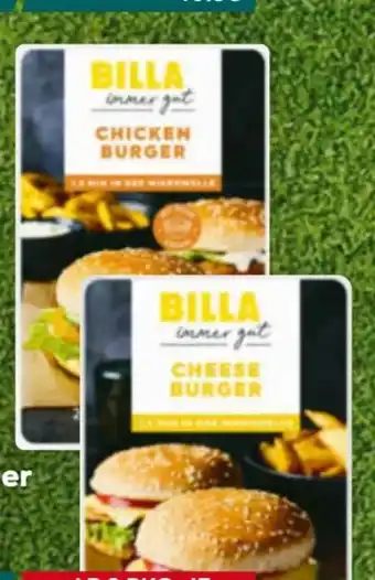 Billa Billa immer gut Cheese Burger Angebot