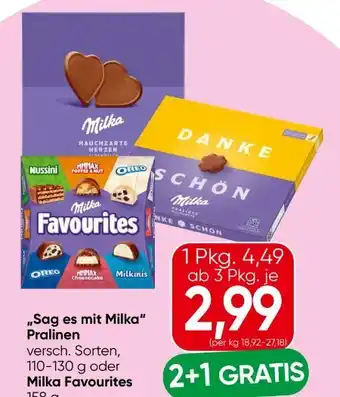 Spar Milka Pralinen Angebot