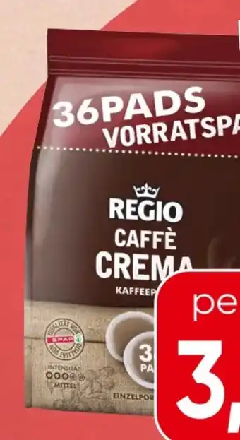 Spar Regio Kaffeepads Angebot