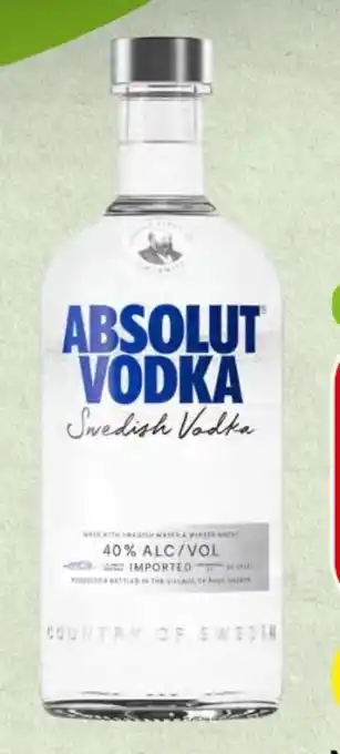 Spar Absolut Vodka Angebot