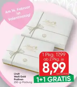 SPAR Gourmet Lindt Pralinen Gold Weiß Angebot