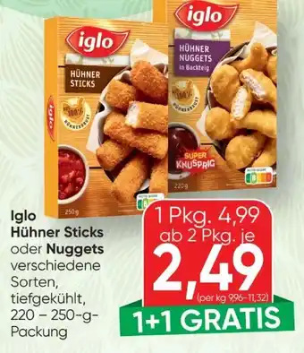 SPAR Gourmet Iglo Hühner Sticks Angebot