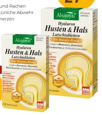 Martin Reformstark Alsiroyal Hyaluron Husten-Hals Lutschtabletten Angebot