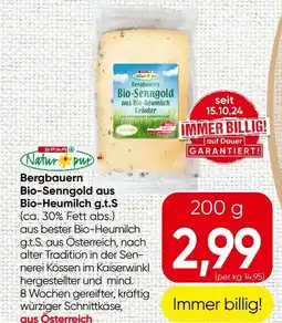 Spar Bergbauern Bio-Senngold aus Bio-Heumilch Angebot