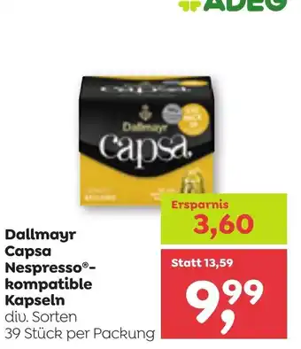 ADEG Dallmayr Capsa Nespresso Angebot