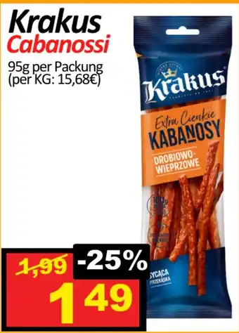 Wurstico Krakus Cabanossi Angebot