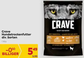Billa Crave Hundetrockenfutter 1 Kilo Angebot