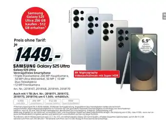 Media Markt Samsung Galaxy S25 Ultra 256 GB kaufen - 512 GB erhalten Angebot