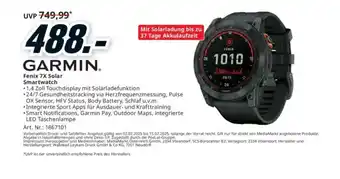 Media Markt Fenix 7X Solar Smartwatch Angebot