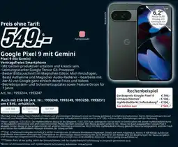 Media Markt Google Pixel 9 mit Gemini Angebot