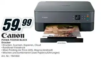 Media Markt PIXMA TS5350I BLACK Drucker Angebot