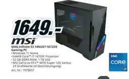 Media Markt MAG Infinite S3 14NUE7-1672DE Gaming PC Angebot