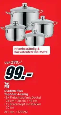 Media Markt Diadem Plus Topf-Set 4-teilig Angebot