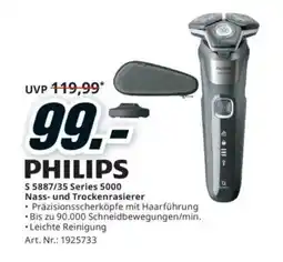 Media Markt S 5887/35 Series 5000 Nass- und Trockenrasierer Angebot