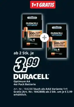 Media Markt OPTIMUM 4er Pack Batterie Angebot