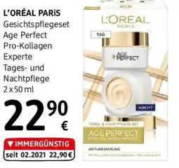 dm Gesichtspflegeset Age Perfect Pro-Kollagen Experte Tages- und Nachtpflege dm Angebot