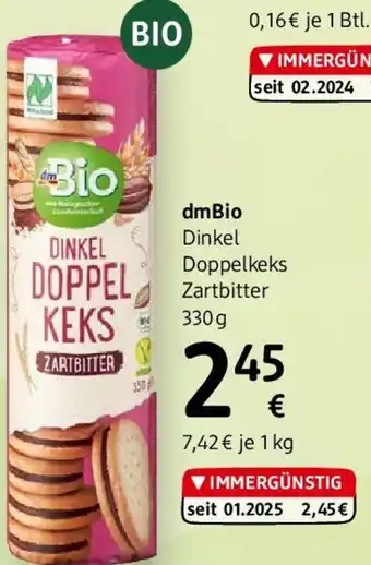 dm Dinkel Doppelkeks Zartbitter Angebot