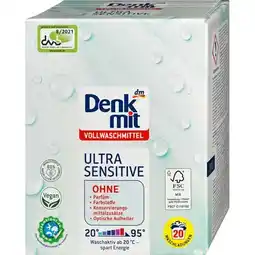 dm Vollwaschmittel Pulver Ultra Sensitive div. Sorten dm Angebot