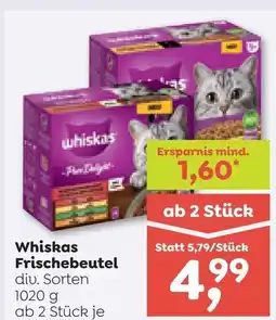 ADEG Whiskas Frischebeutel diu. Sorten Angebot