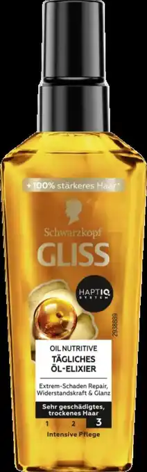 dm Schwarzkopf Gliss Oil Nutritive Tägliches Öl-Elixier Angebot