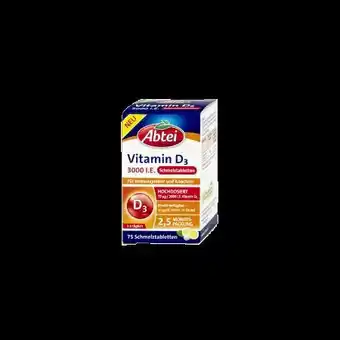 dm Abtei Schmelztabletten Vitamin D3 3000 I.E Angebot