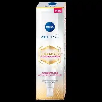 dm Nivea Gesichtsfluid Cellular Luminous 630 Anti Pigmentflecken Angebot