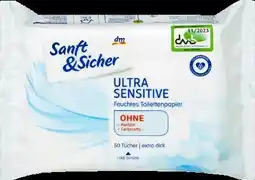 dm Sanft & Sicher Feuchtes Toilettenpapier Angebot