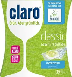 dm Claro Geschirrspültabs Classic Angebot