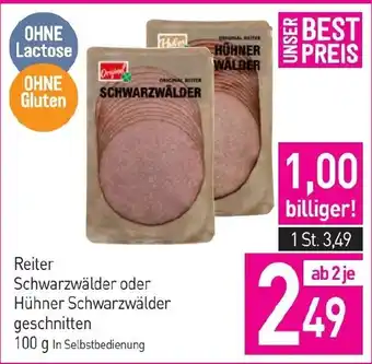 Sutterlüty Schwarzwälder oder Hühner Schwarzwälder geschnitten Angebot